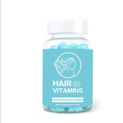 China Beauty Products Gummies Bear For Hair Growth Veggie Gummy Hair Vitamins With Biotin, Vitamin D, B-12, Folic Acid, A for sale