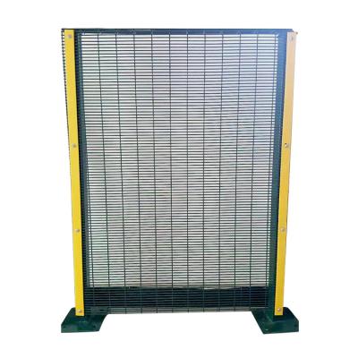 China Fence Mesh Custom 6 Gauge Welded Wire Mesh PVC Coated Galvanized Portable Metal Safety 358 Fence Panel for sale