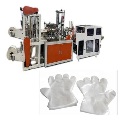 China Full Automatic LDPE HDPE Disposable Hotels CPE Plastic Glove Making Machine With Scrap Cleaning System for sale