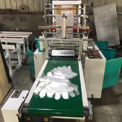 China Hotels Gloves Machine Spare Parts With Unit Cheap Price Automatic Cutoff Plastic Shops Making Gloves 240-300mm PLC, Motor Supplied 220V for sale