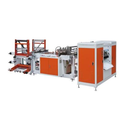 China food & Automatic High Speed ​​Disposable AR Waste Plant 720 Double Lines Beverage Plastic Waste Roll Bag Making Machine With Auto Exchange Device for sale