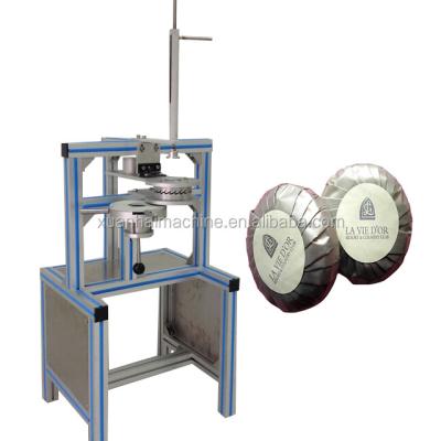 China - Manual Hand Wash Hotel Toilet Round Soap Fold Wrapping Machine for sale