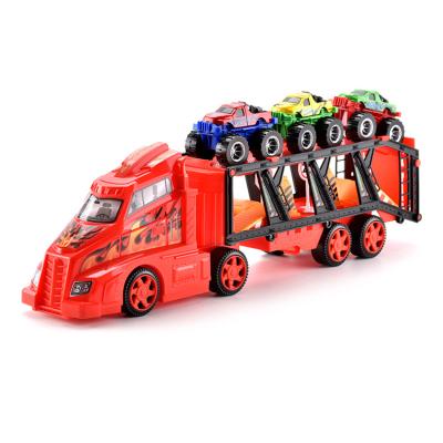 China Diecast Toy Diecast Metal Toy Cars Vehicle Set, Gift Pack Diecast Toy Car Trailer Truck For Kids (Police Car, Fire Engine, Motorhome) for sale