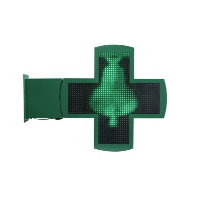 China Outdoor Advertising Led Pharmacy Cross Display With High Brightness for sale