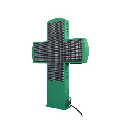 China P8 Seamless Stitching Led Pharmacy Cross Display Radiation Proof Material for sale