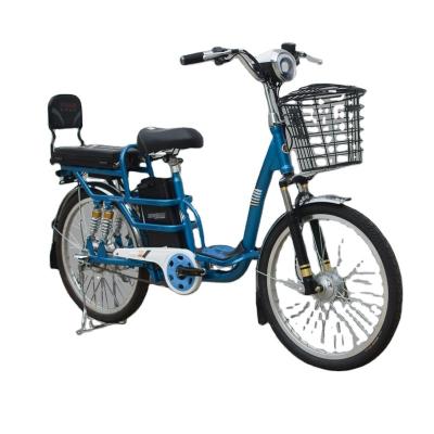 China Factory price cheap electric bike lithium battery steel electric bike 350W 48v bicycle for sale