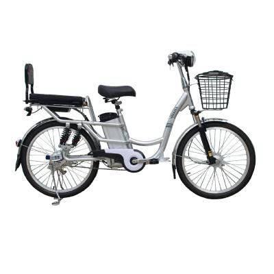 China 24 inch steel electric bicycle adult 48v 15ah lithium battery e bike for Europe market for sale