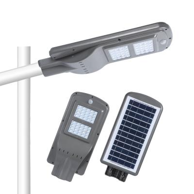 China ROAD Outdoor Waterproof High Brightness 20w 30w 40w 60w Integrated All In One Solar Street Light for sale