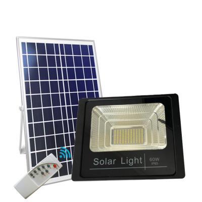 China 60w Aluminum Alloy Aluminum Alloy Lamp Body Material Solar Led Flood Light Wall Package Light IP65 Solar Flood Lights for sale