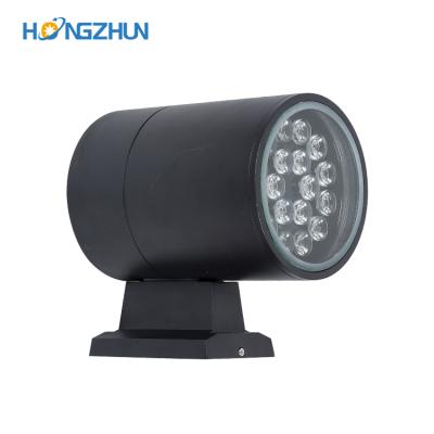 China Outdoor 3W 5W 6W 7W 9W 12W 15W 18W Black IP65 Aluminum Waterproof Gray Through Led Wall Light for sale