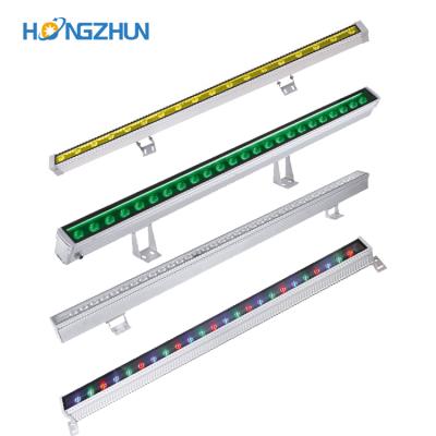 China Garden High Brightness Outdoor IP65 Stainless Steel 18w 36w RGB Led Wall Washer Light for sale