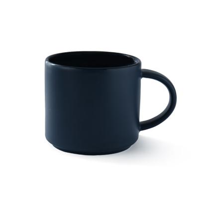 China Sustainable Custom Rub European Solid Color Mug Coffee Cup Matte Simple Cup Ceramic Household Household for sale