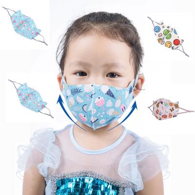 China Comfortable Fit Custom Printed Logo Reusable Fashionable Children Silk Face Maskes for sale