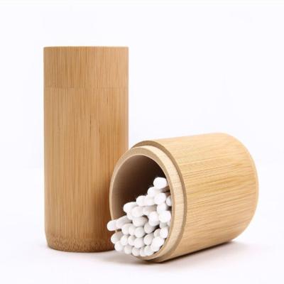 China Natural degradable double head cotton pad buds eco-friendly and easy degradable organic baby bamboo personal daily care for sale