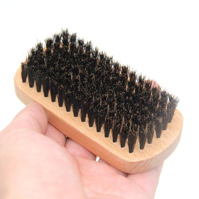 China Action Natural Pear Bristle Boar Bristle Pocket Travel Shaving Brush Velvet Comb and Beard Wood Grooming Brush for Men Grooming Beards and Mustaches for sale