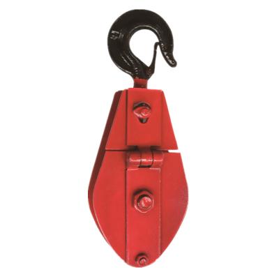 China Open Type OPEN TYPE NORMAL PULLEY LOCK SINGLE AND DOUBLE PULLEY WITH HOOK OR RING for sale