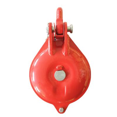 China BLOCK YARDING BLOCK WITH SINGLE SHAFT PULLEY PAINTED 3-10 INCH ORANGE COLOR AND 0.5T TO 5T CAPACITY for sale