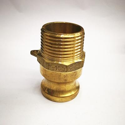 China Brass Cam-Lock Brass Couplings - Male Adapter x Male Thread Type - F Size 1/2 to 6 Inch Sand Casting and Forging for sale