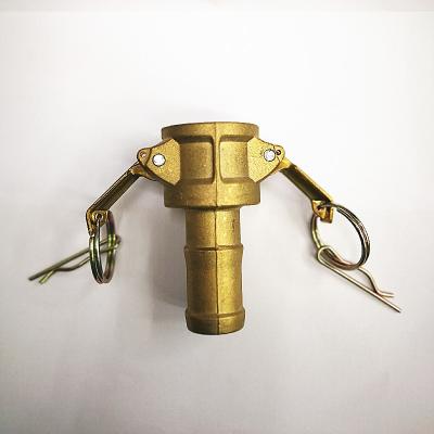 China Brass Cam-Lock Brass Couplings - Female Coupler X Pipe Leg Type - C Size 1/2 to 6 Inch Sand Casting & Forging for sale