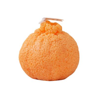 China Birthdays cheap wholesale home model Candle dessert fruit decoration orange scented candle food candle for sale