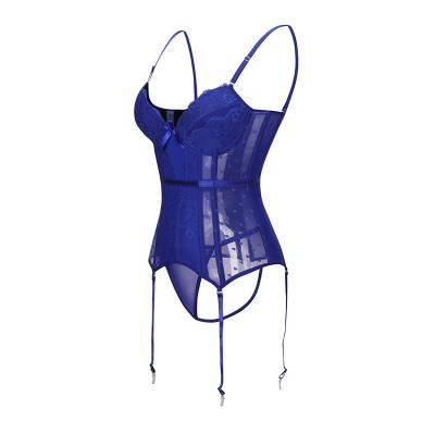 China High Quality Women Antibacterial Blue Sexy Vestido Plus Size Slimming Vest Yard Corset Tops for sale