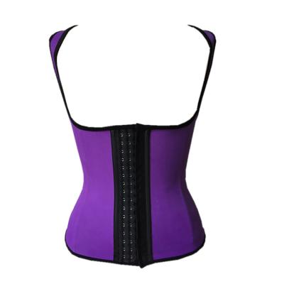 China Hot Selling Breathable No Cup 96% 96% Cotton 4% Spandex 100% Latex Boned Female Corset With Strap for sale