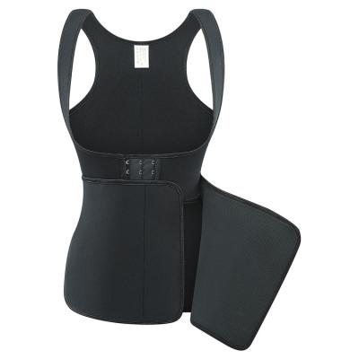 China High Quality Breathable Neoprene Black Body Shaper Corset Vest Waist Trainer Shapewear For Exercise for sale