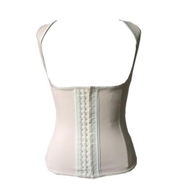 China Breathable 2 Layers Frosted 9 Material Steel Bone Wrap Corset Waist Trainer Slimming For Women for sale