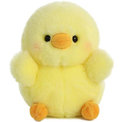 China Chicken Plush Doll Logo Customized Cute Yellow Small Plush Chicken Plush Doll Sai Le Bag Velvet Chick Cute Plush Pendant Smart Key Chain for sale