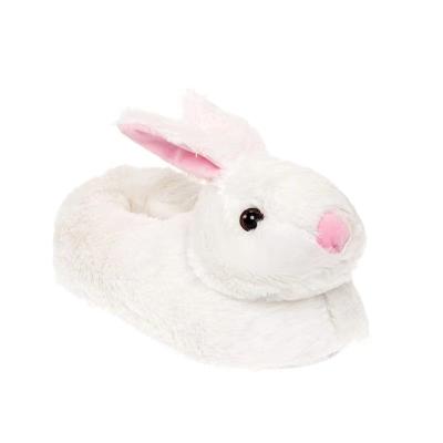 China Plush Slippers OEM ODM Winter Plush Stuffed Plush Rabbit Warm Fluffy Christmas Fur Plush Custom Home Indoor Slippers For Wholesale for sale