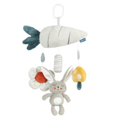 China Stroller new 0-3 year old OEM ODM bed bell plush toy hanging gray style wind chime bed bell stuffed animal toy for wholesale for sale