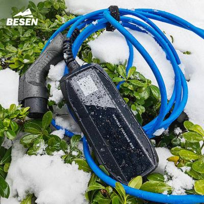 中国 携帯EV充電箱 DC電気自動車 IEC61851 32A Type1 SAE J1772 ニッサン LEAF用 販売のため