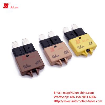 中国 Restorer Motor Ship Chip Type In Line Circuit Breaker Protector UL VDE Standard -45-180°C Temperature Range 販売のため