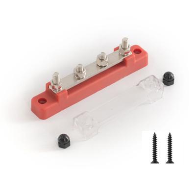 China RV Truck Marine Boat Warm Rood 3/8 'Stud Bus Bars Terminal Block Battery Busbar Voor Machine Car Te koop