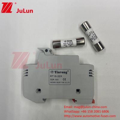 China PV-30 CE TUV 10*38mm Dc 6A,8A,10A,12A,15A,20A,25A,32A PV Solar Dc 1000V Fuse With Fuse For Solar PV Module Protection for sale