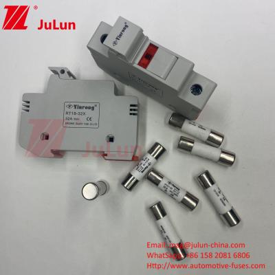 China Solar PV Ceramic Fuse Holder With Breaking Capacity 1000VAC/DC 300A Ceramic Fast-Acting Fuse For Photovoltaic Ch for sale