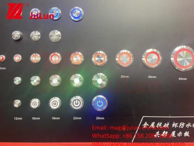 China Push Button Switch Bouton Poussoir reset PCB Metal Screw Round Button 16MM aço inoxidável 1NO,1NC 2A à venda