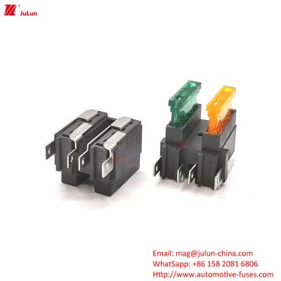 중국 32V 등급 전압 구리 접촉 자동 재설정 회로 차단기 30A-500A 자동차 피지 홀더 나일론 플라스틱 판매용