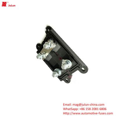 China Eu UL Certified Electric Vehicle 32V DIN Track Fuse Holder Single-Pole Bipolar Automatic Copper Fuse Holder for sale