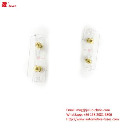 China 30A-100A Copper Contact Plastic Automotive Fuse Holder With Bolt Fuse Adaptability for sale