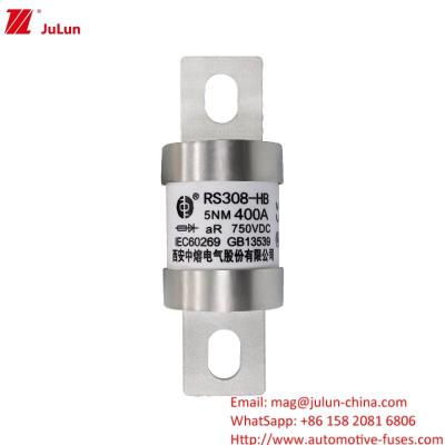 China Screw Rated 200-400A 750VDC Automotive Fuse Holder with M8 M6 Screw Mounting for sale