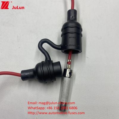 China Con cable de alambre UL IP68 impermeable portafusibles en línea Componentes de fusibles para fusibles cerámicos de vidrio de 5 * 20 6 * 32 mm en venta