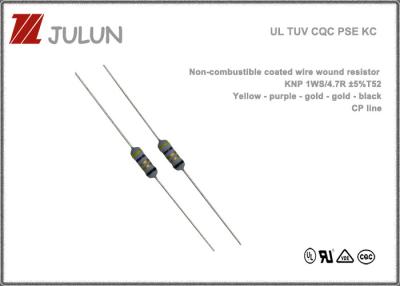 中国 電源のための非可燃性の上塗を施してあるワイヤー傷の抵抗器125V 250V 販売のため