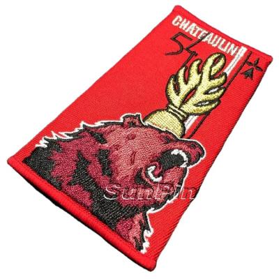 China 3D No MOQ Free Sample Wholesale Embroidered Patch For Garment for sale