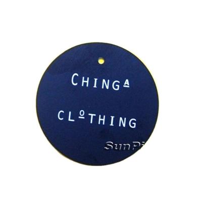 China Recyled Cheap High Quality Low Price Custom Clothing Paper Tag For Garment for sale