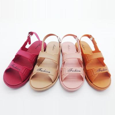 China Wholesale Fashion Trend Women Design 2021 PVC Ladies Shoes Slippers And Sandals for sale