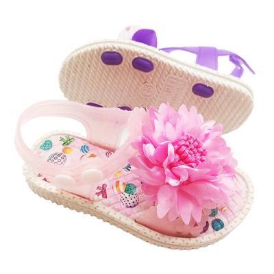 China Deodorization 2021 children's accessories flower children's wholesale shoes fashion outdoor sandals girls for sale