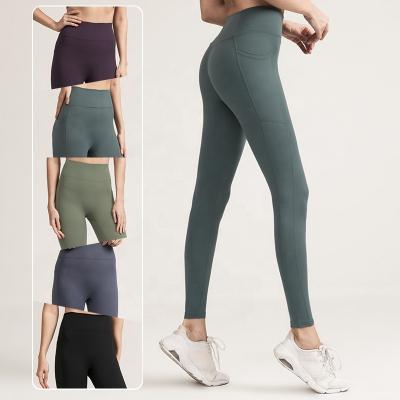 China Brand Breathable Custom Activewear High Waist Fitness Leggings With Pockets Fitness Sportswear Women Yoga Pants for sale