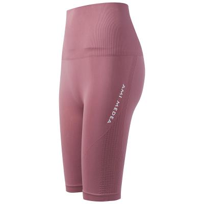 China New Breathable Peach High-Waisted Pants Five-Point Yoga Pants Women's Hips Sports Gym Tight-Fitting Slimming Running Shorts for sale