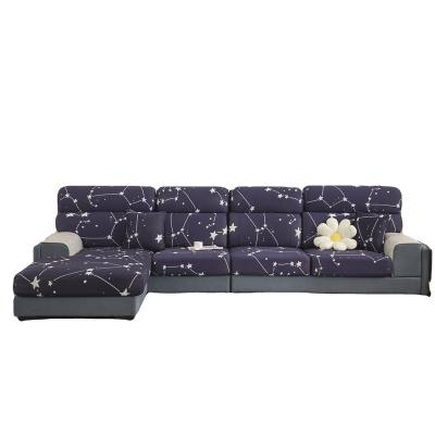 China Elastic Slipcovers Sofa Covers Printed Pattern L Shape Sectional Cushion Covers Sofa Sets Covers Slipcovers Sofa for sale